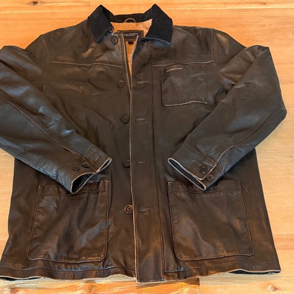Daniel Cremieux Other - Daniel Cremieux Dark Brown Leather Field Jacket 100% Genuine Lambskin.
